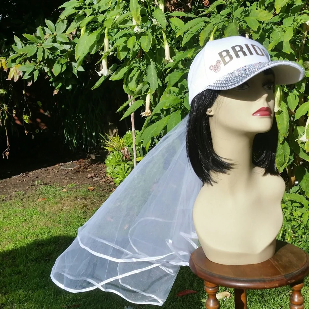 Bridal Bling Hats-Wedding Hats-Bachelorette Hats - Picture 4 of 8